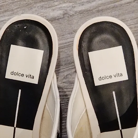 Dolce Vita Women's Off White Asia Beaded Heel Mules Shoes Size 7 - Picture 4 of 12